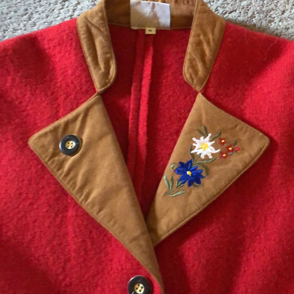 Red Wool jacket - Picture 2 of 5